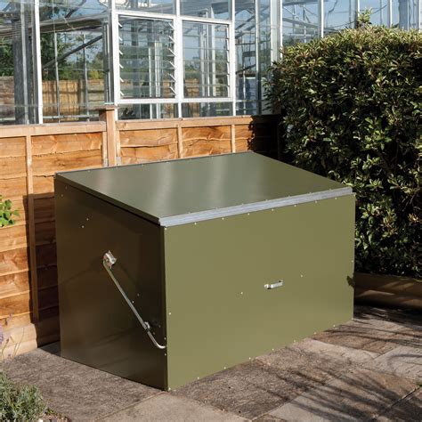 outdoor metal storage trunk